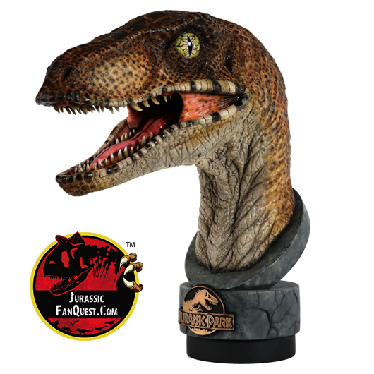 jurassic park raptor bust