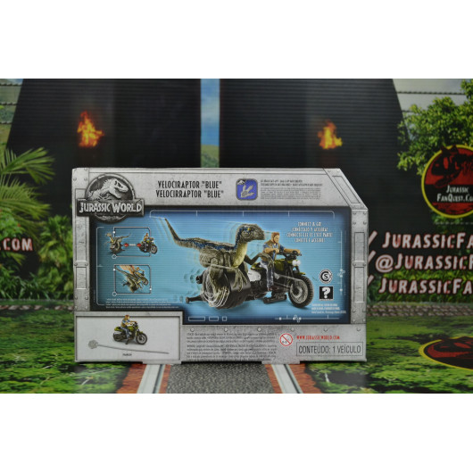 Jurassic World Reino Caído Rip Run Velociraptor Blue Mattel Jurassic Fan Quest 6130