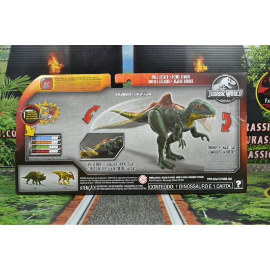 Jurassic World Dino Rivals Dual Attack Concavenator Mattel Jurassic Fan Quest 2417