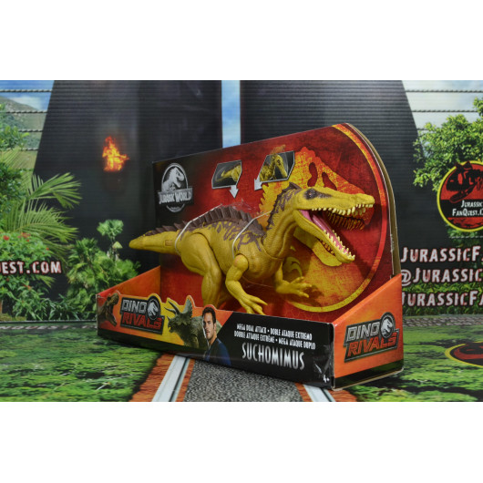 Jurassic World Dino Rivals Mega Dual Attack Suchomimus Mattel Jurassic ...