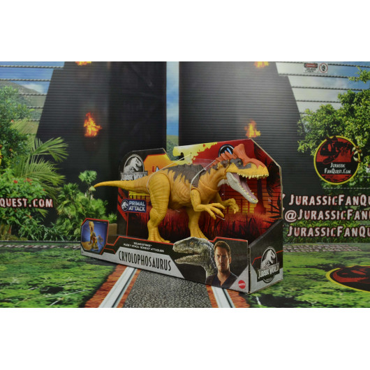 Mattel Jurassic World Sound Strike – Cryolophosaurus Con Sonidos Y Movimiento Realista, Figura De Acción