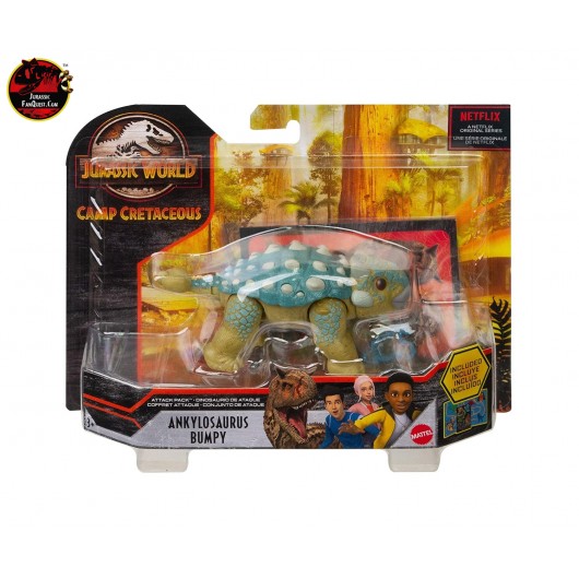 Jurassic World Camp Cretaceous Attack Pack Ankylosaurus Bumpy Jurassic ...