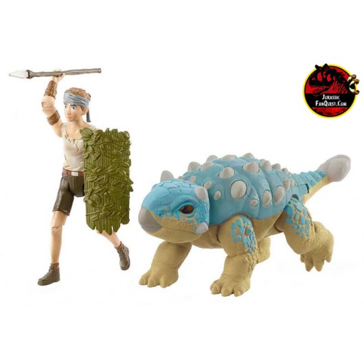 Jurassic World Camp Cretaceous Dino Scape Human Pack Ben Ankylosaurus Bumpy