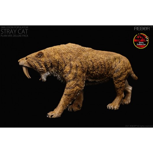 SMILODON POPULATOR STRAY CAT REBOR - VERSÃO ERA DO GELO RÉPLICA TIGRE