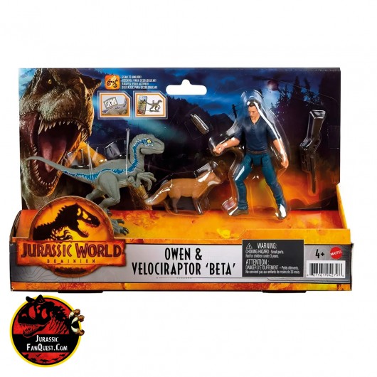 Jurassic World Dominion Human Pack Owen Velociraptor Delta