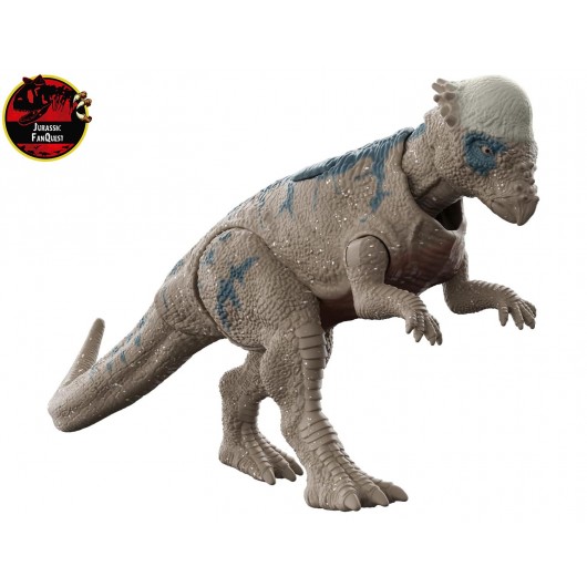Figura Jurassic World Big Action Pachycephalosaurus De 30 Cm | Dinosaurio De Juguete Con Escultura Realista | Ideal Para Juegos De Aventura Y Acción