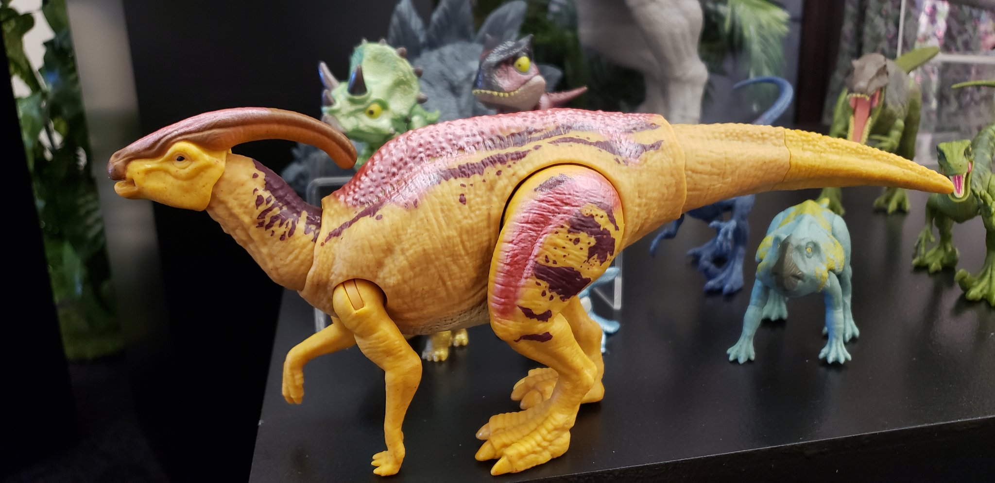 Jurassic World Dinosaur Parasaurolophus Mattel Toy Fair New York 2020